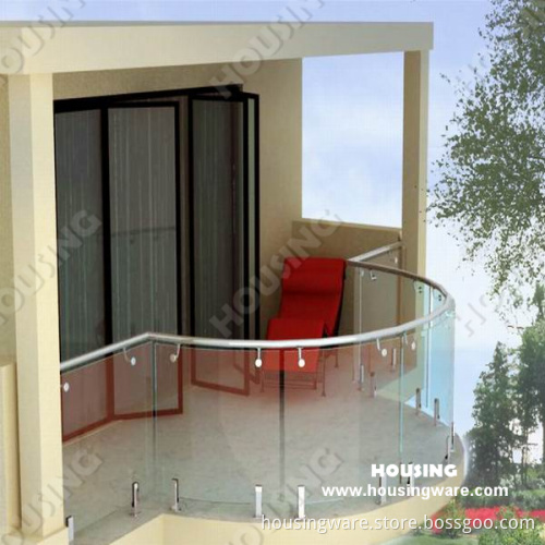 High Quality Spigot Glass Railing, Tempered Glass Deck Railing/Balustrade